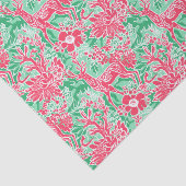 Rood en Groen Preppy Kerstmis Rendier Tissuepapier (Detail)