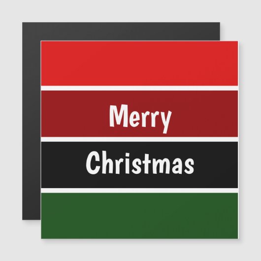 Rood en groen prettig kerstfeest (Voorkant / Achterkant)