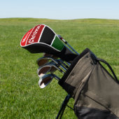 Rood en groen prettig kerstfeest golfheadcover (Insitu)