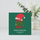Rood en Groen Prettig Kerstfeest Kaart (Staand voorkant)