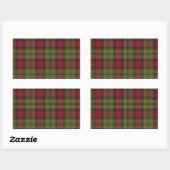 Rood en groen rechthoekige sticker (Vel)