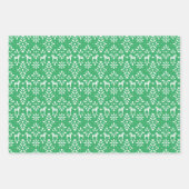 Rood en Groen Scandinavisch Dala Paard Vakantie Inpakpapier Vel (Voorkant 2)