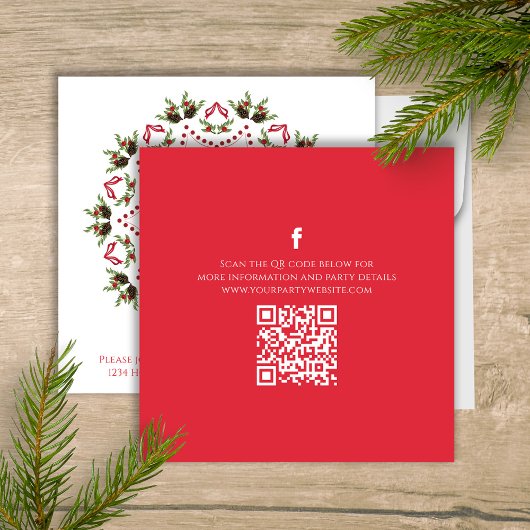 Rood en Groen Schattige Vrolijk Kerstfeest Kaart