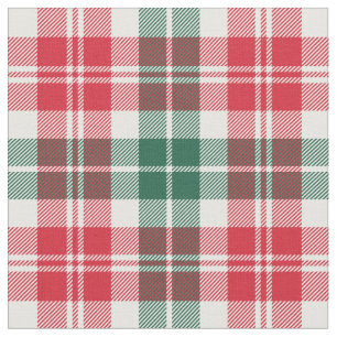 Rood en Groen Schots Tartan Plaid Kerstfeest Stof