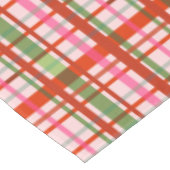 Rood en groen Schotse kersttartan Tafelkleed (Gekanteld)