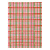 Rood en groen Schotse kersttartan Tafelkleed (Voorkant)