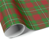 Rood en groen Schotse Tartan Plaid Cadeaupapier (Rol Hoek)