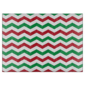 Rood- en groen snijpunt Chevron Snijplank (Voorkant)