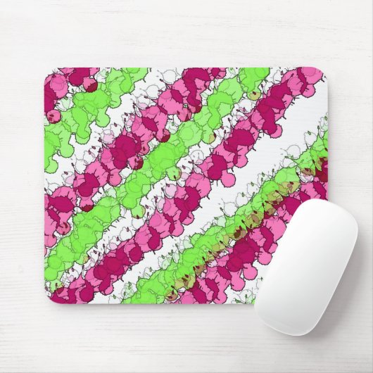 Rood en Groen Splatter verhit Muismat (Met muis)