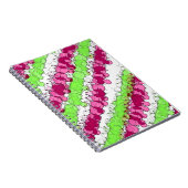 Rood en Groen Splatter verhit Notitieboek (Rechterzijde)