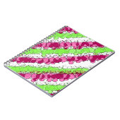 Rood en Groen Splatter verhit Notitieboek (Linkerzijde)