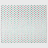 Rood en Groen Sterren Licht Groen Kerstmis Cadeaupapier (Vlak)