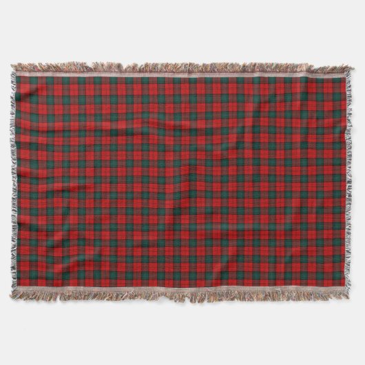 Rood en Groen Stewart van Atholl Clan Tartan Deken (Voorkant)