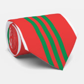 Rood en groen Stropdas (Opgerold)
