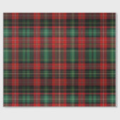 Rood en groen Tartan Cadeaupapier (Vlak)
