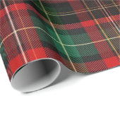 Rood en groen Tartan Cadeaupapier (Rol Hoek)
