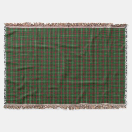 Rood en groen Tartan Drijfband Deken (Voorkant)