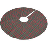 Rood en groen tartan geruit kerstboom rok (Gekanteld)