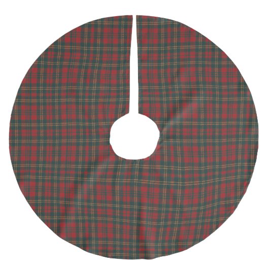Rood en groen tartan geruit kerstboom rok (Voorkant)