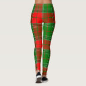 Rood en groen Tartan Leggings (Achterkant)