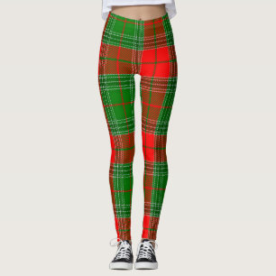 Rood en groen Tartan Leggings