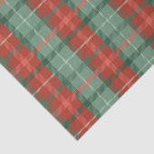 Rood en groen tartan patroon tissuepapier (Detail)