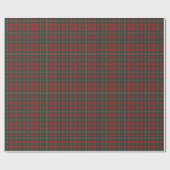 Rood en groen tartan ruit cadeaupapier (Vlak)