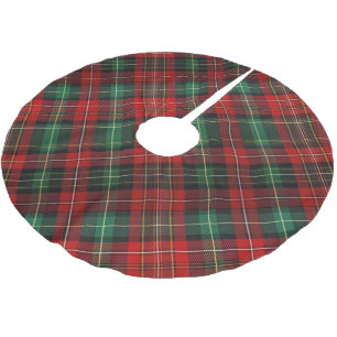 Rood en groen tartan ruitjespatroon kerstboom rok