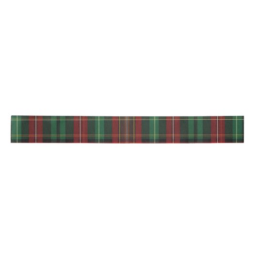 Rood en groen Tartan Satijnen Lint (Voorkant)