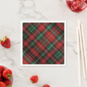 Rood en groen Tartan Servet (Insitu)