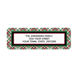 Rood en groen Tartan spelden voor feestdag Etiket