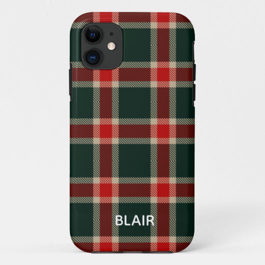 Rood en Groen Tartan Telefoonhoesje Case-Mate iPhone Case (Achterkant)