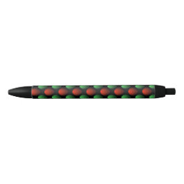 Rood en groen traandrop patroon zwarte inkt pen