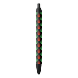Rood en groen traandrop patroon zwarte inkt pen