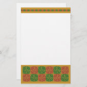 Rood en Groen Vakantiepatroon Briefpapier (Voorkant / Achterkant)