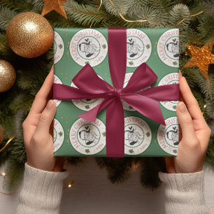 Rood en Groen van Sinterklaas Persoonlijke Kerstmi Cadeaupapier