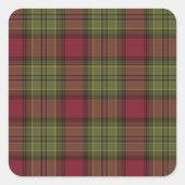 Rood en groen vierkante sticker (Voorkant)