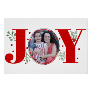 Rood en groen Vreugde, bessen Kerstvakantie foto Perfect Poster