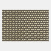 Rood en Groen Vreugde en Polka Dots Kerstmis Inpakpapier Vel (Voorkant 2)