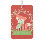 Rood en Groen Vrolijke Kerstvos Luchtverfrisser (Achterkant)