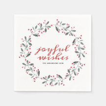 Rood en groen Waterverf Holly Kerstmis Wreater