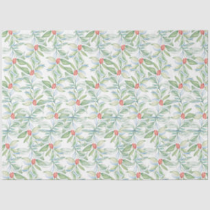 Rood en groen Waterverf Kerstmis Tissuepapier