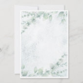 Rood en Groen Waterverf Vrolijk kerstfeest Kaart (Achterkant)