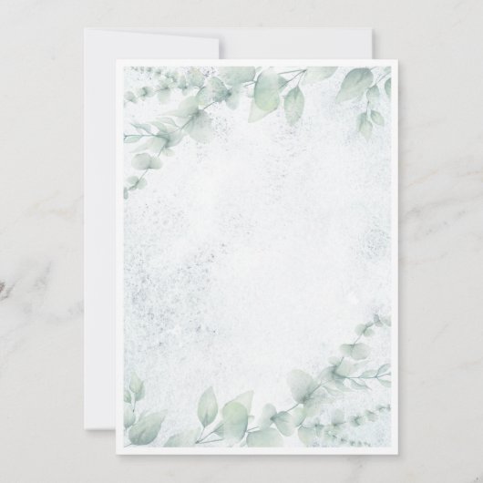 Rood en Groen Waterverf Vrolijk kerstfeest Kaart (Achterkant)