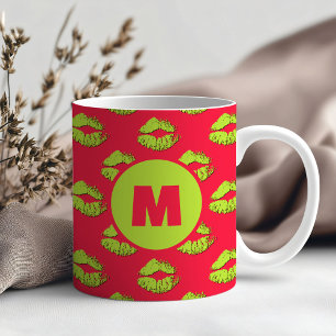 Rood en Groen XOXO Zoenende Lippen Persoonlijk Koffiemok