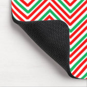 Rood en groen Zig-Zag Muismat (Hoek)