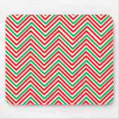 Rood en groen Zig-Zag Muismat (Voorkant)