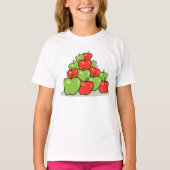 Rood- en groene appels T-shirt (Voorkant)