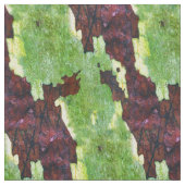 Rood en Groene Bark Stripes Stof (Close Up)
