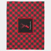 Rood- en groene buffelrenrendieren op maat fleece deken (Voorkant)